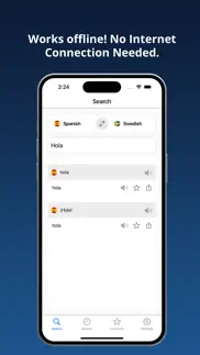 spanish swedish dictionary + iphone screenshot 1