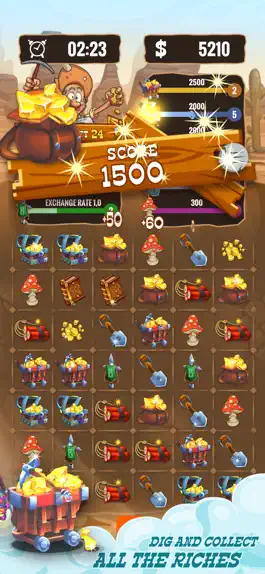 Game screenshot Gold Miner & Match 3 Tycoon hack