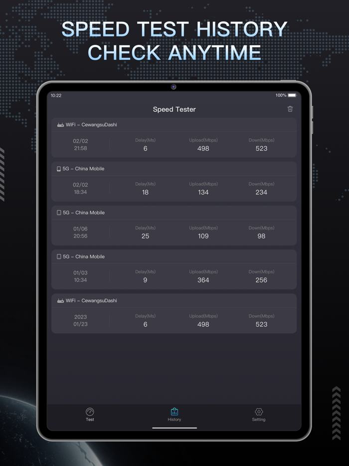 Speed Test - WiFi5G Analyzer