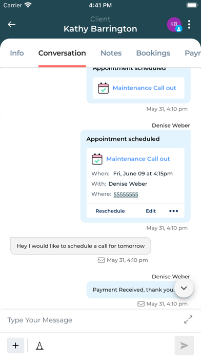 Manta Business Management Screenshot