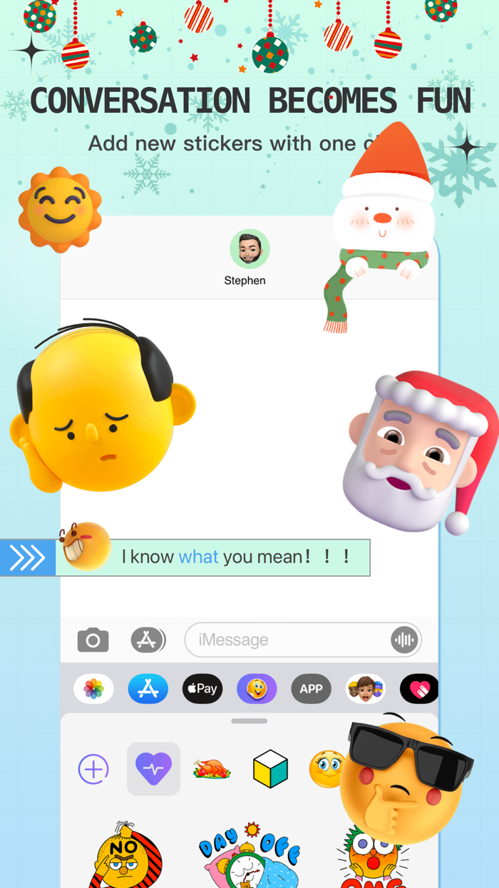 Happy Christmas Stickers