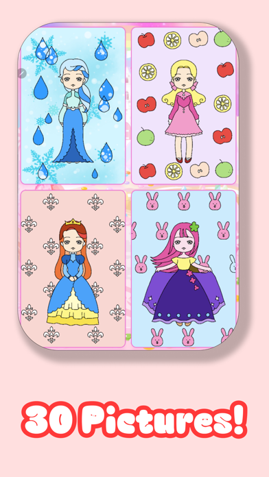 Pink Princess Coloring Book Screenshot