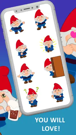 Game screenshot Hysterical Happy Gnome Emojis apk