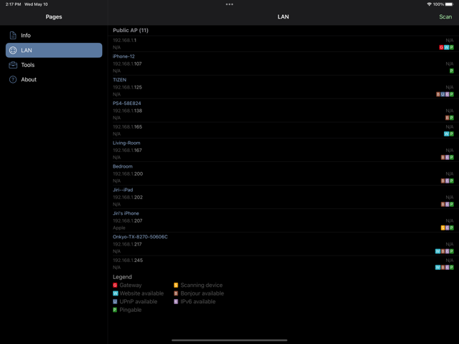 ‎Network Analyzer: net tools Capture d'écran