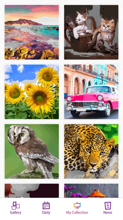 Oil Painting Color by Numbers