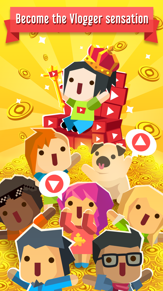 #6. Vlogger Go Viral: Tycoon Tuber (iOS) 来自: TPG TECNOLOGIA DA INFORMACAO LTDA