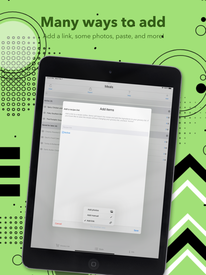 Nomz Recipe Organizer
