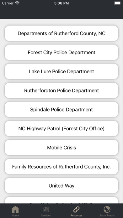 Rutherford County Sheriff, NC Screenshot