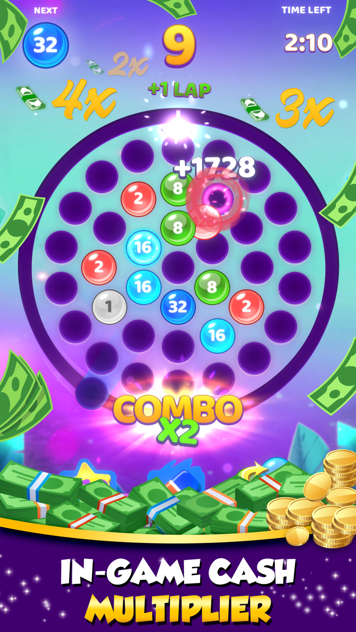 Laps Fuse Puzzle numbers Cash