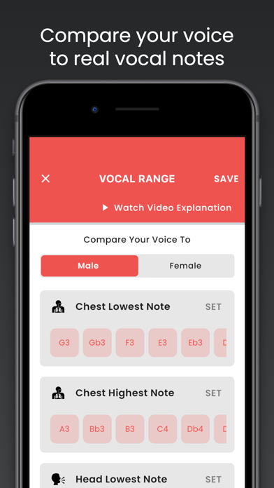 Vocal Gauge: Range Transposer Screenshot