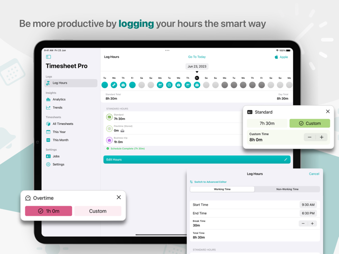 Timesheet Pro Hours Tracker