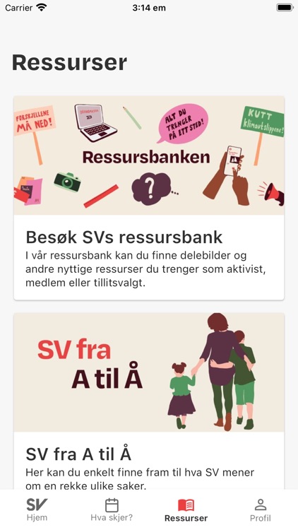 Sosialistisk Venstrepartis app screenshot-4
