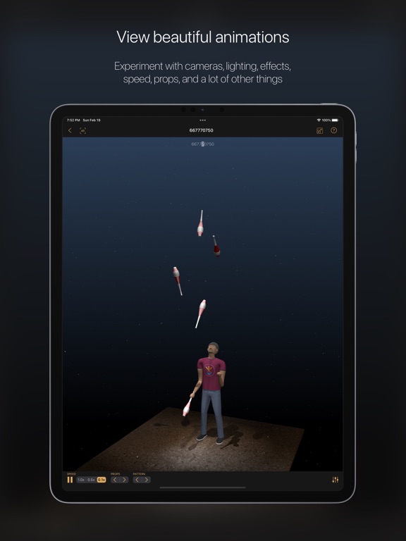 Juggle Pro - Siteswap Lab iPad screenshot 7 - Sports app