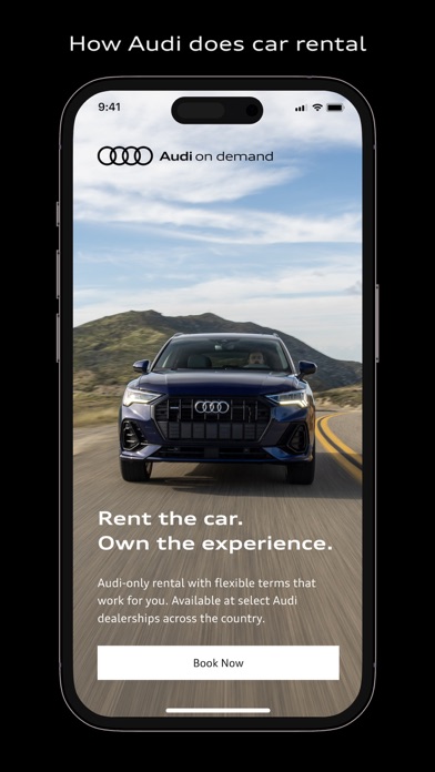 Audi on demand Car Rental Screenshot