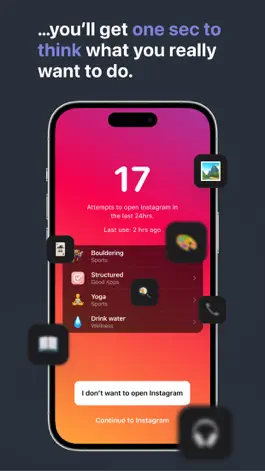 Game screenshot one sec | delay apps & focus hack