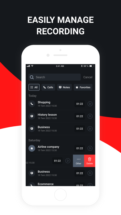 RecorderX : Call Recorder App Screenshot