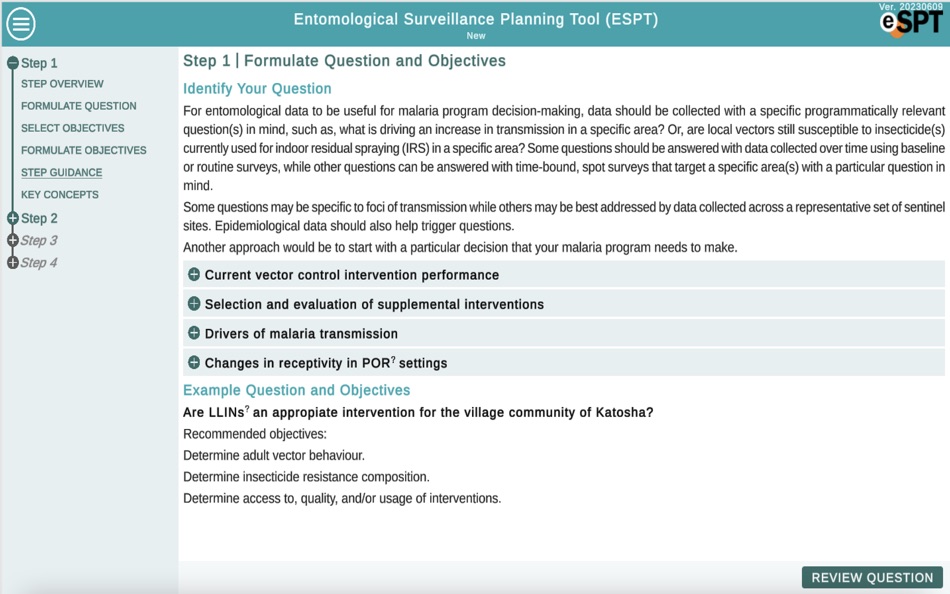 #1. eSPT (macOS) Podle: Liverpool School of Tropical Medicine
