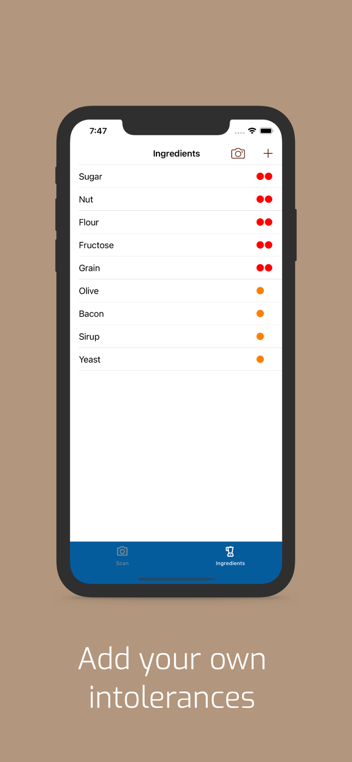 dtect - Food and Product Scanner