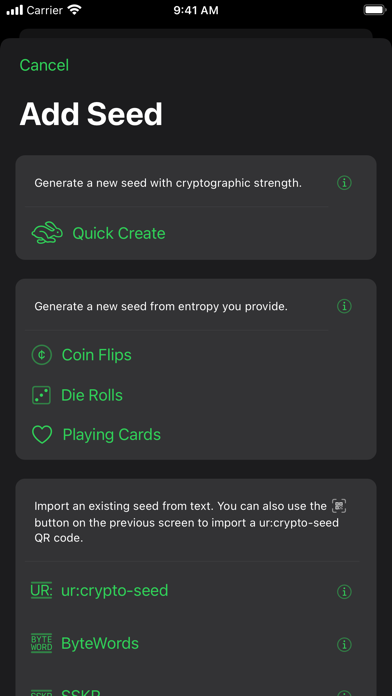 Gordian Seed Tool Screenshot