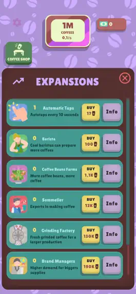 Game screenshot Coffee Clicker Tycoon apk