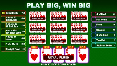 Video Poker Game: Multi Casino Screenshot