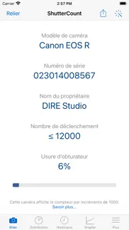 shuttercount mobile iPhone Captures Décran 3