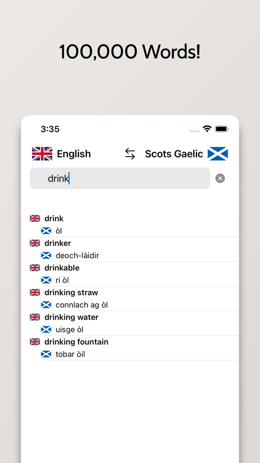 #3. ScotsGaelic-English Dictionary (iOS) Podle: FB PUBLISHING LLC
