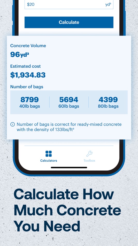 #3. Concrete Calculator - NorthOne (iOS) 由: NorthOne Inc