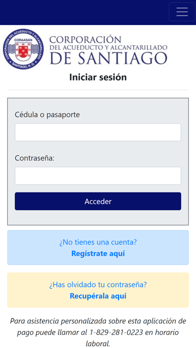CORAASAN Móvil Screenshot