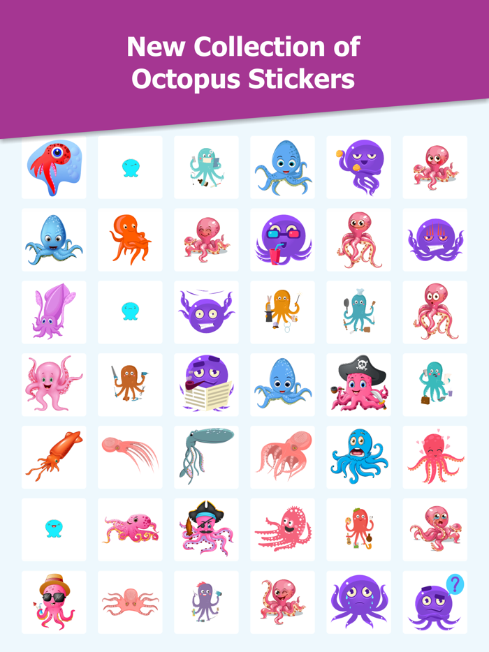 Amazing Octopus Stickers
