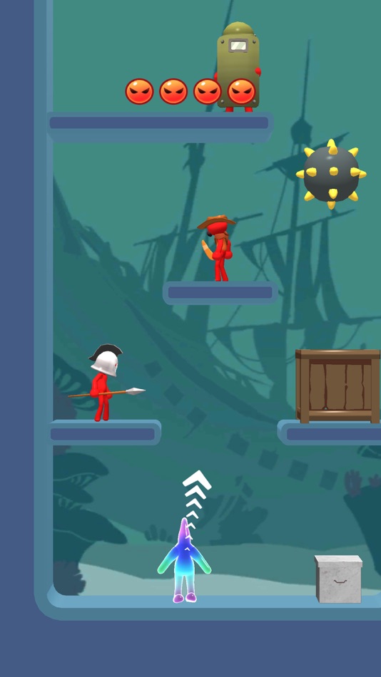 #4. Blob Ninja Fight - Stickman (iOS) Podle: HERO LINKAGE