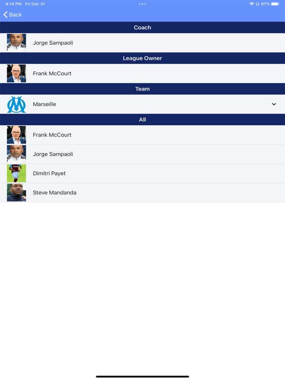 TeamIDApp iPad screenshot 2 - Sports app