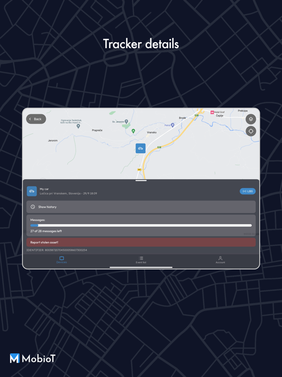 MobioT iPad screenshot 2 - Navigation app