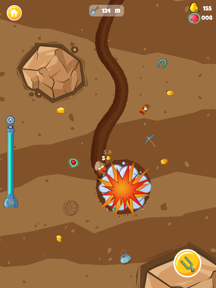 Diggy Miner Gold Rush