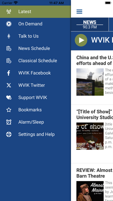WVIK Quad Cities NPR Screenshot