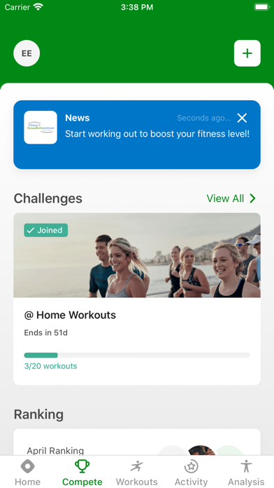 Fitness und Gesundheit. Screenshot