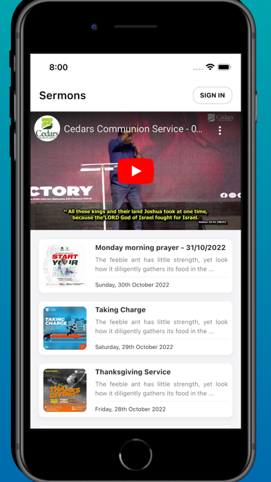 HarvestHouse Christian Centre Screenshot