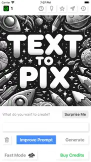 text to pix ai photo generator iphone screenshot 1