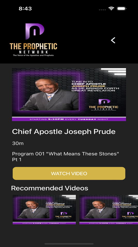 #7. The Prophetic Network (iOS) By: TvStartup Inc.