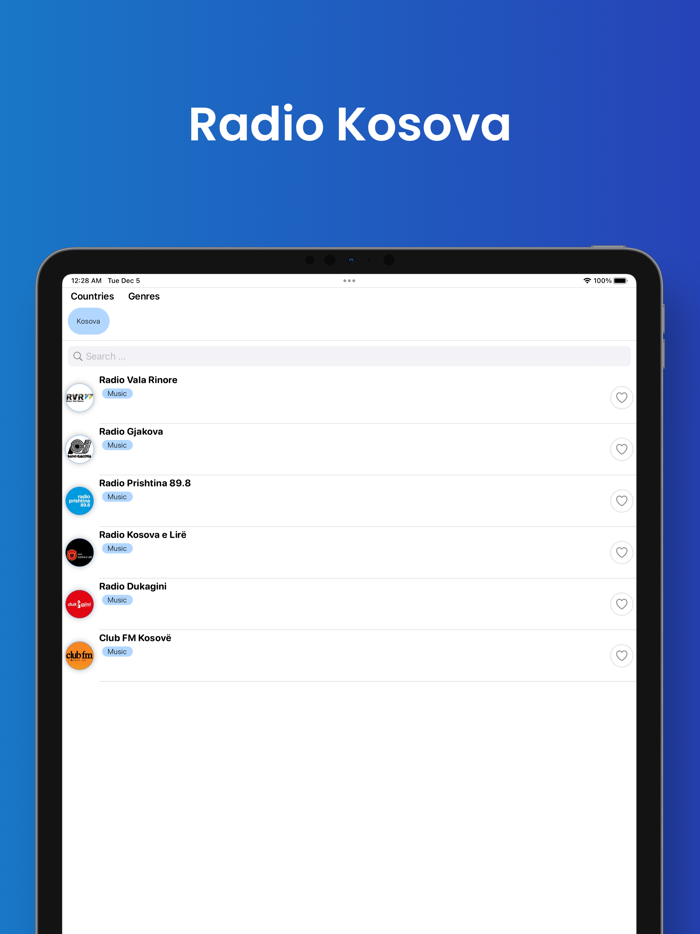 Kosova Radios - Top Stacionet