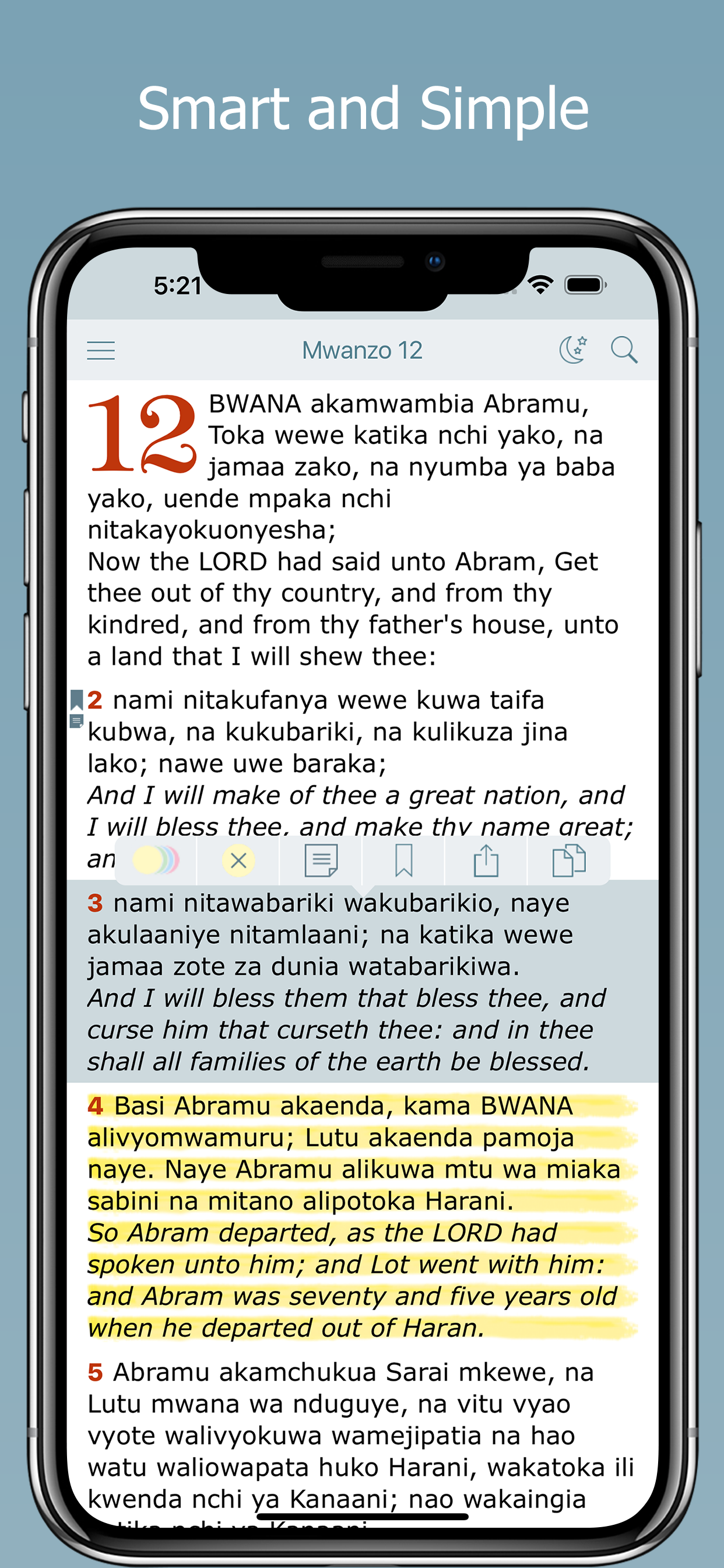 Biblia Takatifu－Swahili Bible