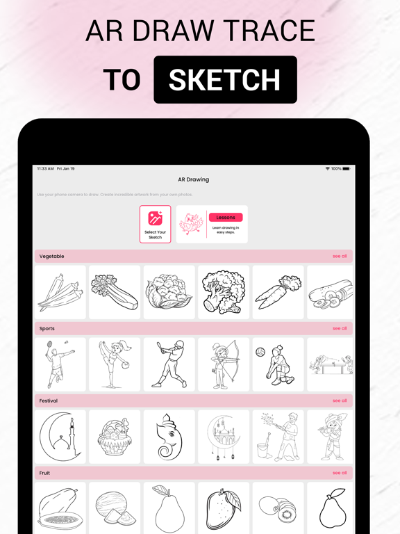 Screenshot #4 pour AR Drawing - Sketch & Paint