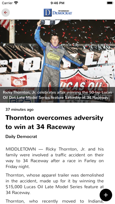 Fort Madison Daily Democrat Screenshot