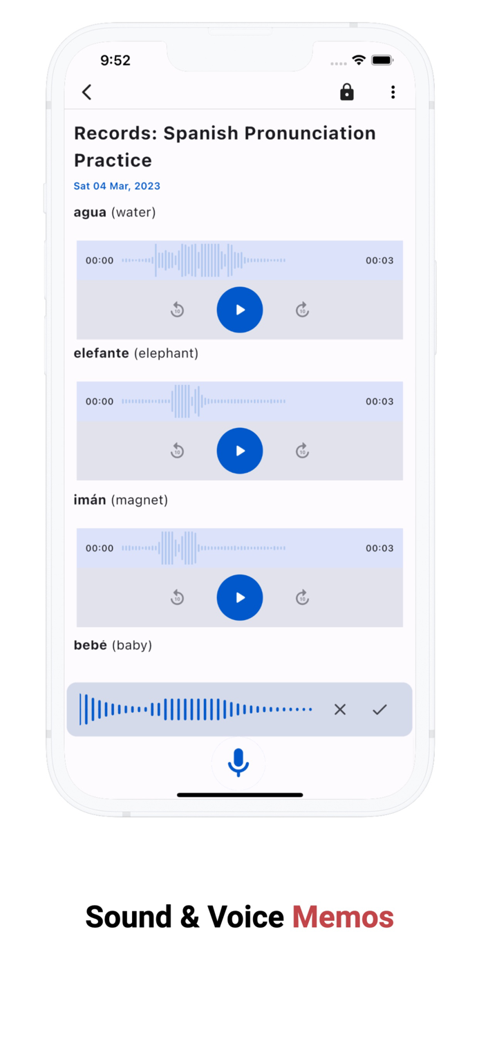 Voice Notes  Memos Notepad 