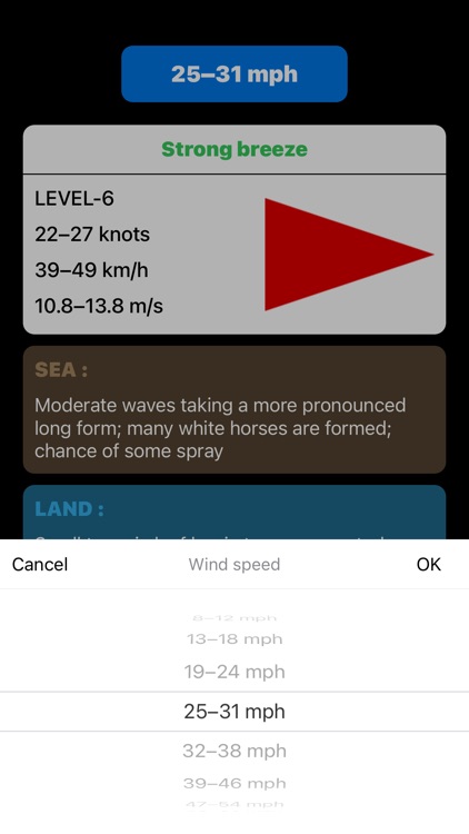 Corresponding Beaufort scale screenshot-3