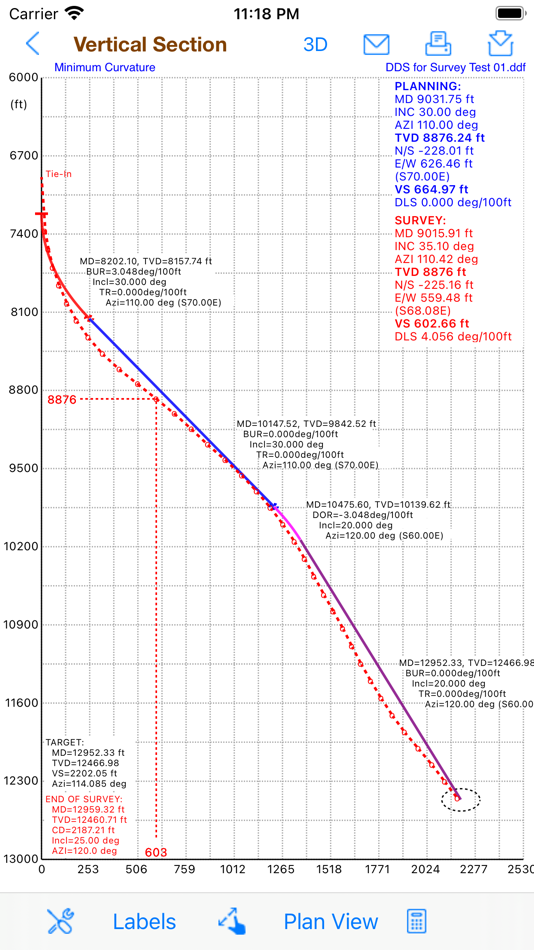 #4. Directional Well Survey (iOS) Podle: Carlos Moura
