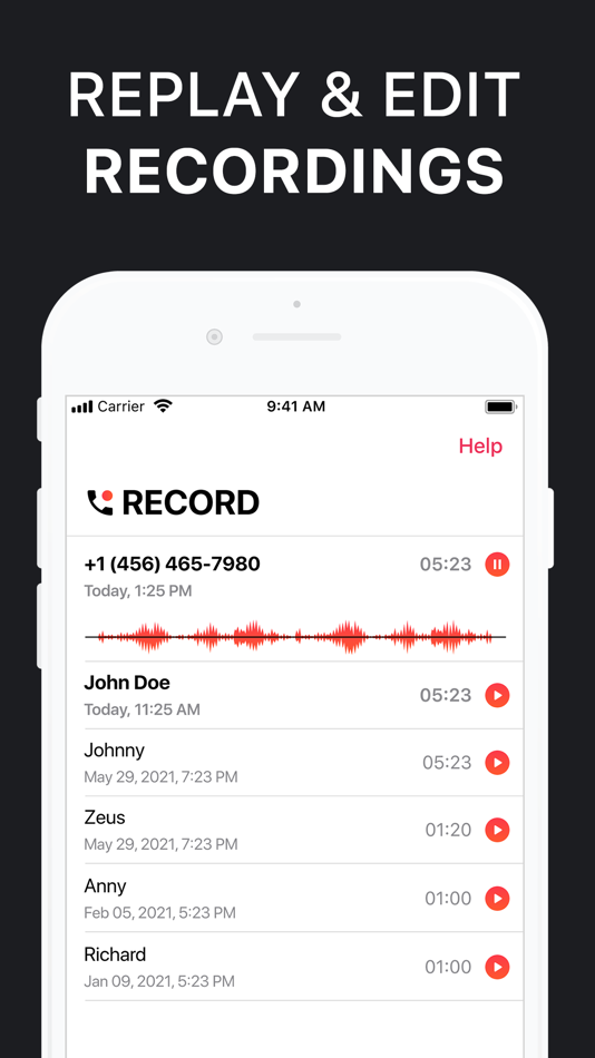 #4. Phone Call Recorder Record ACR (iOS) 由: AMPLIFY VENTURES
