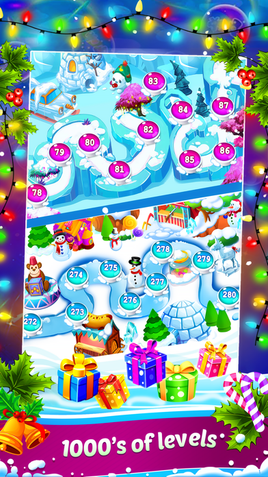 Christmas Match 3 game Screenshot