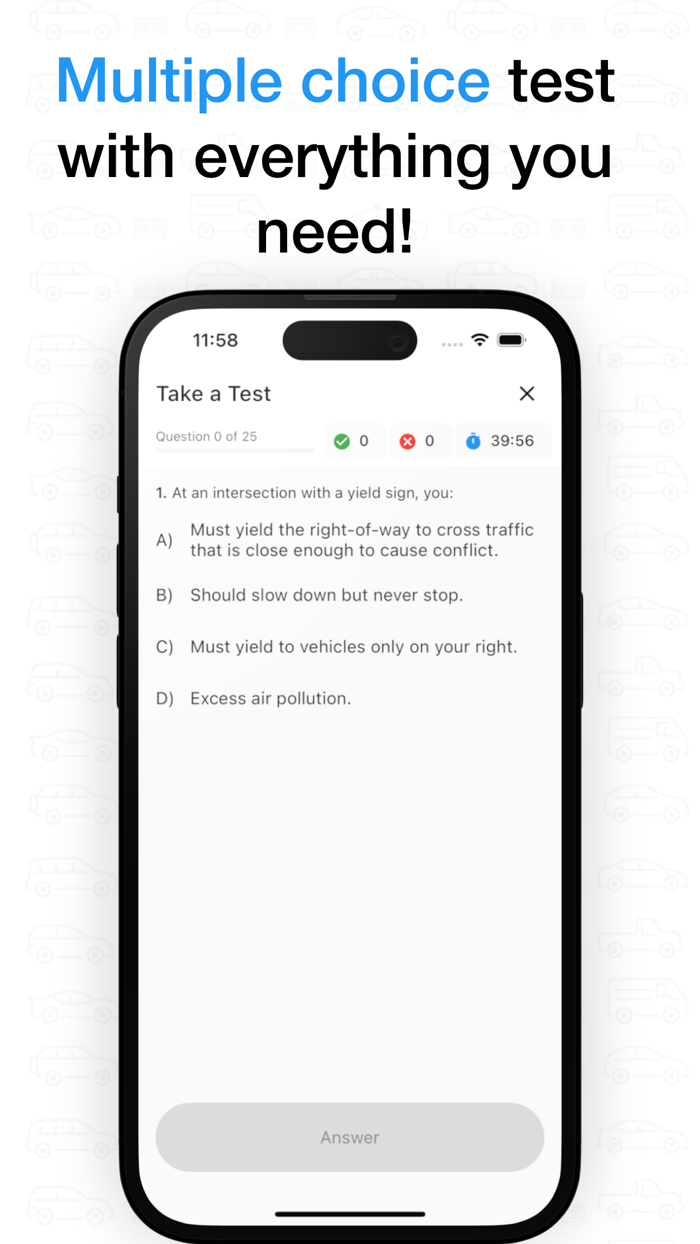 Driving test DMV practice