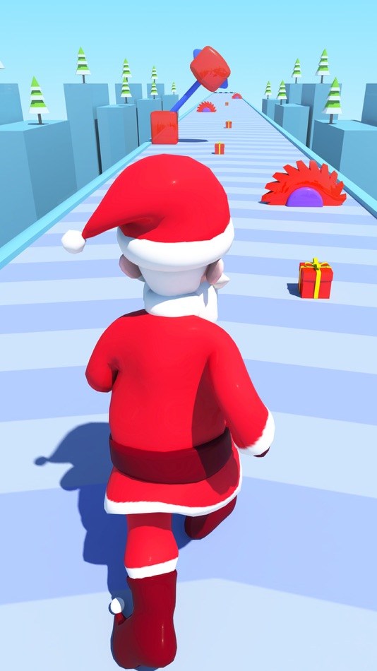 #3. Santa Fun Run 3D-Running Games (iOS) By: Frigate Games